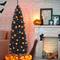 Costway 6ft. Unlit Black Slim Artificial Christmas Tree